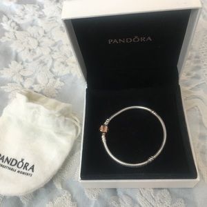 Pandora Rose Gold clasp bracelet